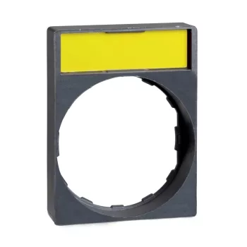   Schneider ZBY4H101 Harmony címketartó 30x40 mm, kiemelkedő, Ø22 készülékekhez, 8x27 mm jelöletlen felirati címkével, fehér/sárga