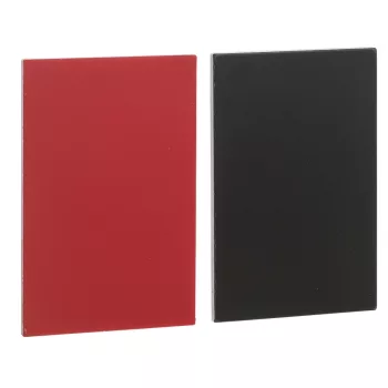   Schneider ZBY5101 Harmony felirati címke, 18x27 mm, 30x50 mm címketartóhoz, gravírozható, fekete/piros