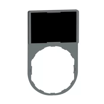  Schneider ZBY6101 Harmony címketartó 30x50 mm, Ø22 készülékekhez, 18x27 mm jelöletlen felirati címkével, fekete/piros