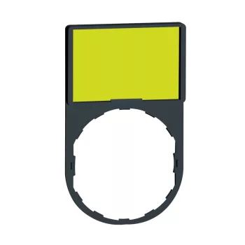   Schneider ZBY6102 Harmony címketartó 30x50 mm, Ø22 készülékekhez, 18x27 mm jelöletlen felirati címkével, fehér/sárga