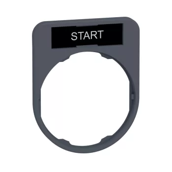   Schneider ZBYF2303 Harmony címketartó, 40x50 mm, Ø30 süllyesztett készülékhez, 8x27 címkéhez, START