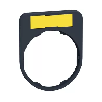   Schneider ZBYF4101 Harmony címketartó, 40x50 mm, Ø30 süllyesztett készülékhez, 8x27 címkéhez, fehér/sárga