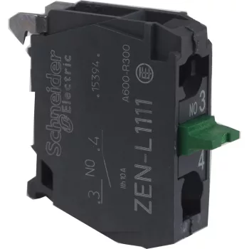   Schneider ZENL1111TQ Harmony érintkezőblokk, Ø22 készülékekhez, 1NO, hátsó rögzítés, MOQ: 100db