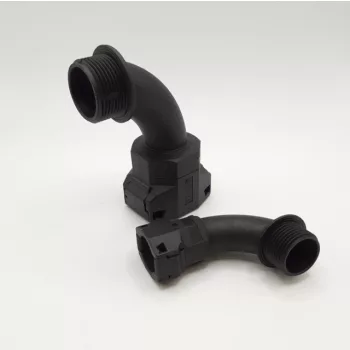   SIB 3805211 Sem-Fast Poliamid M20 90° gyorscsatlakozó NW17 gégecsövekhez IP65 fekete