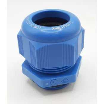   SIB F7423240E ATEX Tömszelence műanyag M32 (14,0 - 21,0 mm) kék RAL 5012 - Ellenanyát nem tartalmazza.