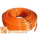Symalen M16 hajlékony narancssárga halogénmentes védőcső 16/12mm, 750 N nyomásállóság, (PE) polietilén Swiss Made 100fm/tekercs
