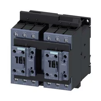   Siemens, Sirius, 3RA2335-8XB30-1AC2, 3RA23358XB301AC2, Forgásirányváltó mágneskapcsoló, 18,5Kw/40A (400V, AC3), 24V AC 50/60 Hz vezerlés, csavaros csatlakozás, S2 méret, Sirius (Siemens 3RA2335-8XB30-1AC2)