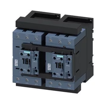   Siemens, Sirius, 3RA2345-8XB30-1AG2, 3RA23458XB301AG2, Forgásirányváltó mágneskapcsoló, 37Kw/80A (400V, AC3), 110V AC 50/60 Hz vezerlés, csavaros csatlakozás, S3 méret, Sirius (Siemens 3RA2345-8XB30-1AG2)