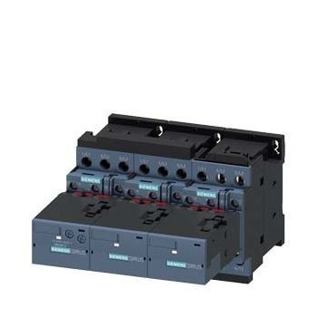   Siemens, Sirius, 3RA2423-8XF32-1AC2, 3RA24238XF321AC2, Csillag-delta motorindító, 11Kw/25A (400V, AC3), 24V AC 50/60 Hz vezerlés, csavaros csatlakozás, S0 méret, Sirius (Siemens 3RA2423-8XF32-1AC2)