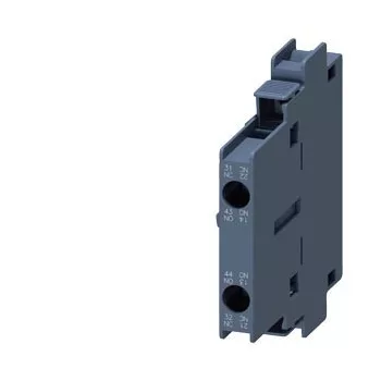   Siemens 3RH1921-1DA11 segédérintkező blokk, oldalsó, 1 Záró + 1 Nyitó, csavaros csatlakozás, S6..S12 mágneskapcsolókhoz (Siemens 3RH19211DA11)