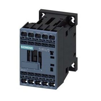   Siemens 3RH2122-2AB00, Segédkontaktor 10A, 24V AC 50/60 Hz vezerlés, 2 Záró + 2 Nyitó érintkező, rugós csatlakozás (Segédkapcsoló 3RH21222AB00)