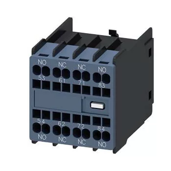   Siemens 3RH2911-2GA22 segédérintkező blokk, homloklapi, 2 Záró + 2 Nyitó, rugós csatlakozás, 3RH2140 vagy 3RH2440 segédkapcsolókhoz (Siemens 3RH29112GA22)