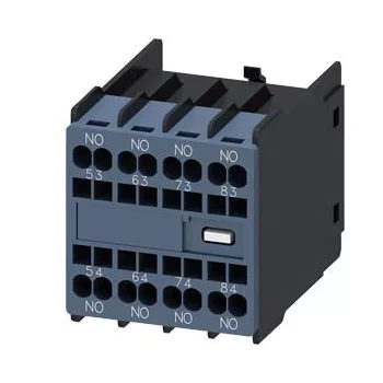   Siemens 3RH2911-2GA40 segédérintkező blokk, homloklapi, 4 Záró, rugós csatlakozás, 3RH2140 vagy 3RH2440 segédkapcsolókhoz (Siemens 3RH29112GA40)
