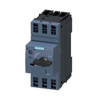   motorvédő kapcsoló 0,11-0,16A, transzformátor védelemhez, S00 méret, 10. osztály, rugós csatlakozás, forgókapcsolós vezerlés, Sirius (Siemens 3RV2411-0AA20)