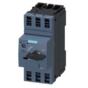motorvédő kapcsoló 0,14-0,2A, transzformátor védelemhez, S00 méret, 10. osztály, rugós csatlakozás, forgókapcsolós vezerlés, Sirius (Siemens 3RV2411-0BA20)