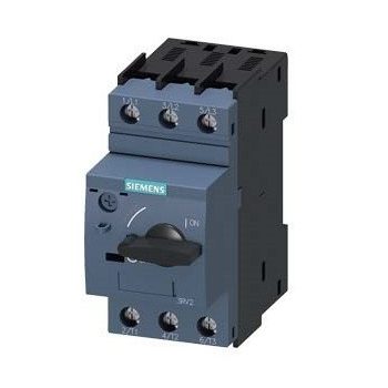   motorvédő kapcsoló 10-16A, transzformátor védelemhez, S0 méret, 10. osztály, csavaros csatlakozás, forgókapcsolós vezerlés, Sirius (Siemens 3RV2421-4AA10)