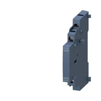  Siemens 3RV2901-1A segédérintkező blokk, oldalsó, 1 Záró + 1 Nyitó, csavaros csatlakozás, 3RV2 motorvédőkhöz (Siemens 3RV29011A)