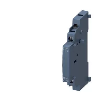   Siemens 3RV2901-1C segédérintkező blokk, oldalsó, 2 Nyitó, csavaros csatlakozás, 3RV2 motorvédőkhöz (Siemens 3RV29011C)