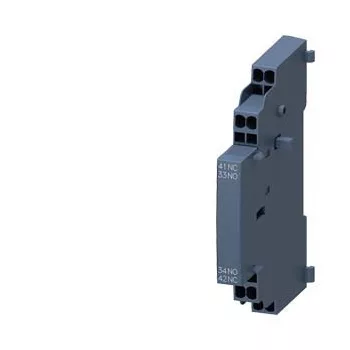   Siemens 3RV2901-2A segédérintkező blokk, oldalsó, 1 Záró + 1 Nyitó, rugós csatlakozás, 3RV2 motorvédőkhöz (Siemens 3RV29012A)