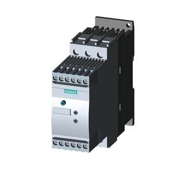   Siemens, 3RW3026-1BB04, 3RW30261BB04, lágyindító 25A, 3f 5.5-11Kw 200-480V motorokhoz, 24V AC/DC vezérlő feszültség, csavaros csatlakozás, S0 méret (Siemens 3RW3026-1BB04)