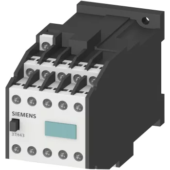   Siemens 3TH4310-0BB4, Segédkontaktor 10A, 24V DC vezerlés, 10 Záró érintkező, csavaros csatlakozás (Segédkapcsoló 3TH43100BB4)