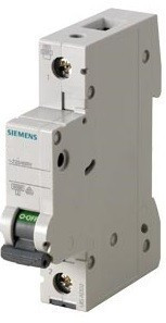 Siemens 5SL6114-7 kismegszakító 1P, 0,3A, C karakterisztika, 6 kA (Siemens 5SL61147)