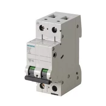   Siemens 5SL6204-7 kismegszakító 2P, 4A, C karakterisztika, 6 kA (Siemens 5SL62047)