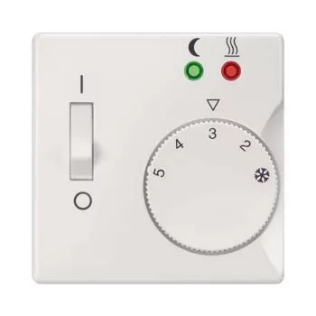   Siemens Delta i-system 5TC9225 burkolat padlófűtés szobatermosztát betéthez titánfehér, Delta i-system ( 5TC9225)