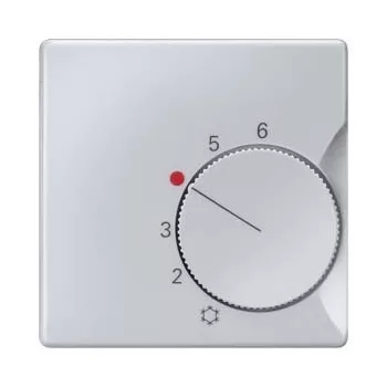   Siemens Delta i-system 5TC9250 burkolat 1 záró vagy váltóérintkező szobatermosztát betéthez alumínium, Delta i-system ( 5TC9250)
