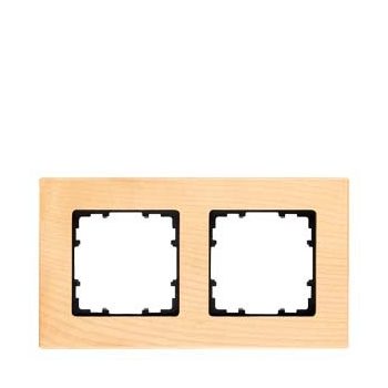   Siemens DELTA miro 5TG11024, 5TG1102-4 2-es bükk (színárnyalt pácolással) fa keret függőleges és vízszintes elhelyezéssel (Siemens 5TG11024 / 5TG1102-4)