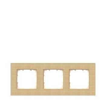   Siemens DELTA miro 5TG11034, 5TG1103-4 3-as bükk (színárnyalt pácolással) fa keret függőleges és vízszintes elhelyezéssel (Siemens 5TG11034 / 5TG1103-4)