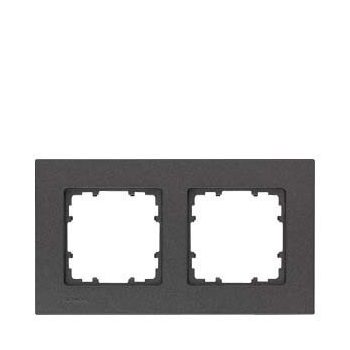   Siemens DELTA miro 5TG11122, 5TG1112-2 2-es antracit keret függőleges és vízszintes elhelyezéssel (Siemens 5TG11122 / 5TG1112-2)