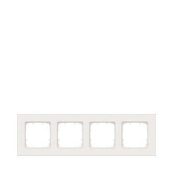   Siemens DELTA miro 5TG11140, 5TG1114-0 4-es titánfehér keret függőleges és vízszintes elhelyezéssel (Siemens 5TG11140 / 5TG1114-0)