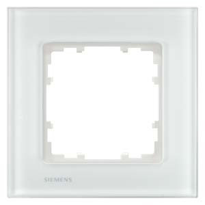 Siemens DELTA miro 5TG12011, 5TG1201-1 1-es fehér üvegkeret (Siemens 5TG12011 / 5TG1201-1)