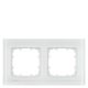Siemens DELTA miro 5TG12021, 5TG1202-1 2-es fehér üvegkeret függőleges és vízszintes elhelyezéssel (Siemens 5TG12021 / 5TG1202-1)