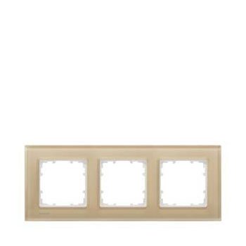   Siemens DELTA miro 5TG12034, 5TG1203-4 3-as homok üvegkeret függőleges és vízszintes elhelyezéssel (Siemens 5TG12034 / 5TG1203-4)