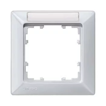   Siemens DELTA line 5TG25514, 5TG2551-4 1-es alumínium keret címketartóval (Siemens 5TG25514 / 5TG2551-4)