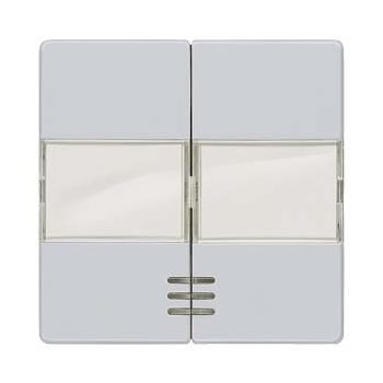   Siemens Delta i-system 5TG6253 2-es billentyű világítóablakkal és cimketartóval alumínium, Delta i-system ( 5TG6253)