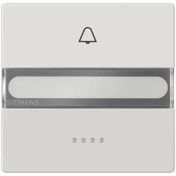   Siemens Delta Style 5TG71501 1-es billentyű világítóablakkal, lámpa jellel és cimketartóval platina, Delta Style ( 5TG71501, 5TG7150-1)