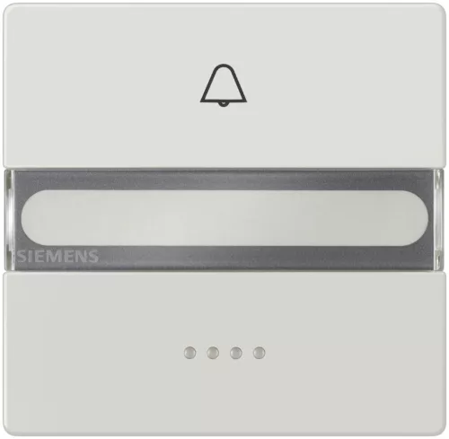 Siemens Delta Style 5TG71501 1-es billentyű világítóablakkal, lámpa jellel és cimketartóval platina, Delta Style ( 5TG71501, 5TG7150-1)