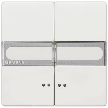   Siemens Delta Style 5TG71571 2-es billentyű világítóablakkal és cimketartóval platina, Delta Style ( 5TG71571, 5TG7157-1)