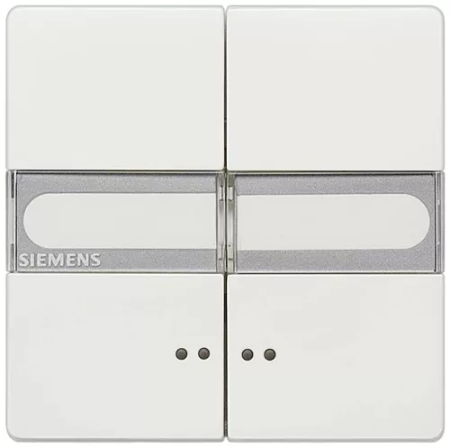 Siemens Delta Style 5TG71571 2-es billentyű világítóablakkal és cimketartóval platina, Delta Style ( 5TG71571, 5TG7157-1)