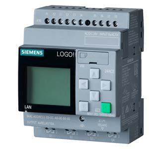 Siemens 6ED1052-1HB00-0BA8 LOGO! 24RCE, logic module,Display PS/I/O: 24V AC/DC 24V/relay, 8 DI/4 DO (Siemens 6ED10521HB000BA8)