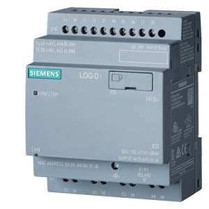 Siemens 6ED1052-2CC08-0BA0 LOGO! 24CEO, logic module, without display, PS/I/O: 24 V/24 V/24 V trans., 8 DI (4AO)/4DO (Siemens 6ED10522CC080BA0)