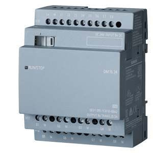 Siemens 6ED1055-1CB10-0BA2 LOGO! DM16 24 expansion module, PS/I/O: 24 V DC/24 V DC/trans., 8 DI/8 DO, 4 MW for LOGO! 8 (Siemens 6ED10551CB100BA2)