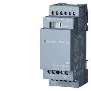 Siemens 6ED1055-1FB00-0BA2 LOGO! DM8 230R expansion module, PS/I/O: 230V/230V/relay, 2 MW, 4 DI/4 DO for LOGO! 8 (Siemens 6ED10551FB000BA2)
