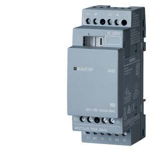 Siemens 6ED1055-1MA00-0BA2 LOGO! AM2 expansion module, PS/: 12/24 V DC, 2 AI, 0-10 V or 0/4-20 mA for LOGO! 8 (Siemens 6ED10551MA000BA2)