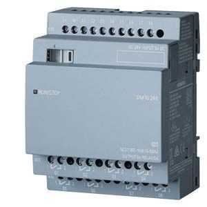 Siemens 6ED1055-1NB10-0BA2 LOGO! DM16 24R expansion module, PS/I/O: 24 V DC/24 V DC/relay, 8 DI/8 DO, 4 MW for LOGO! 8 (Siemens 6ED10551NB100BA2)