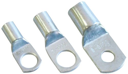 Tracon CL10-6 szigeteletlen szemes csősaru, 10mm2, M6, (d1=4,4mm, d2=6,5mm), ónozott elektrolitréz