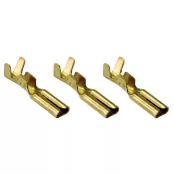 Tracon CSH3 szigeteletlen rátolható csatlakozó hüvely sárgaréz 2,8×0,5 mm